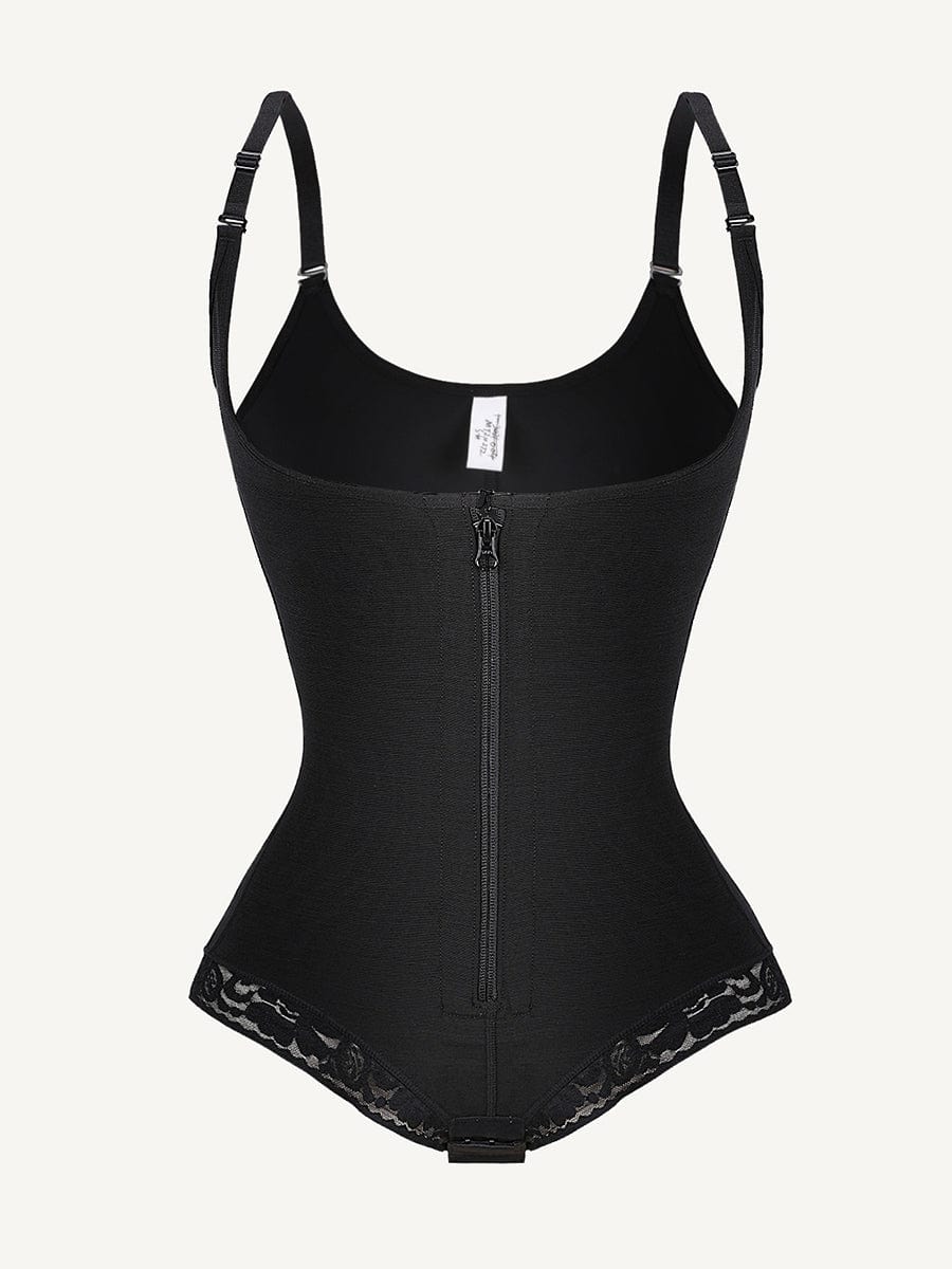 Bust-Lifting Lace Shapewear with Zipper