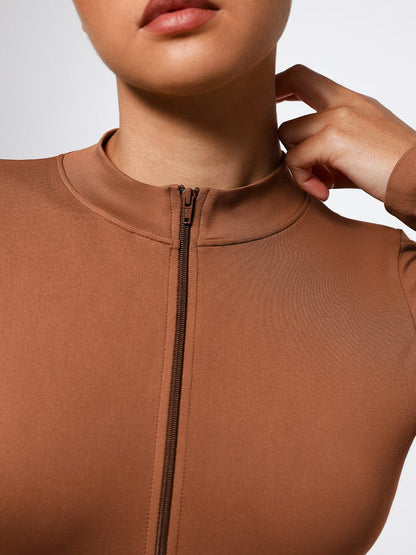 SculptFit Seamless Zip Bodysuit