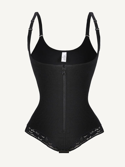 Bust-Lifting Lace Shapewear with Zipper